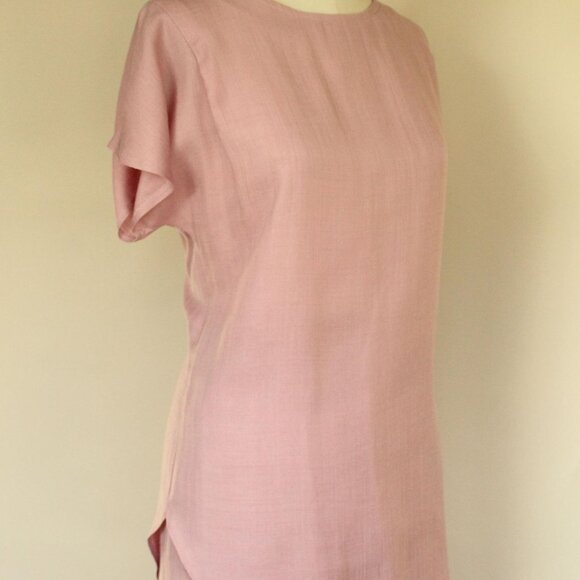Vintage 1980s Skirt and Blouse Set, Campus Casuals Pink Separates, Two Piece - Picture 5 of 10